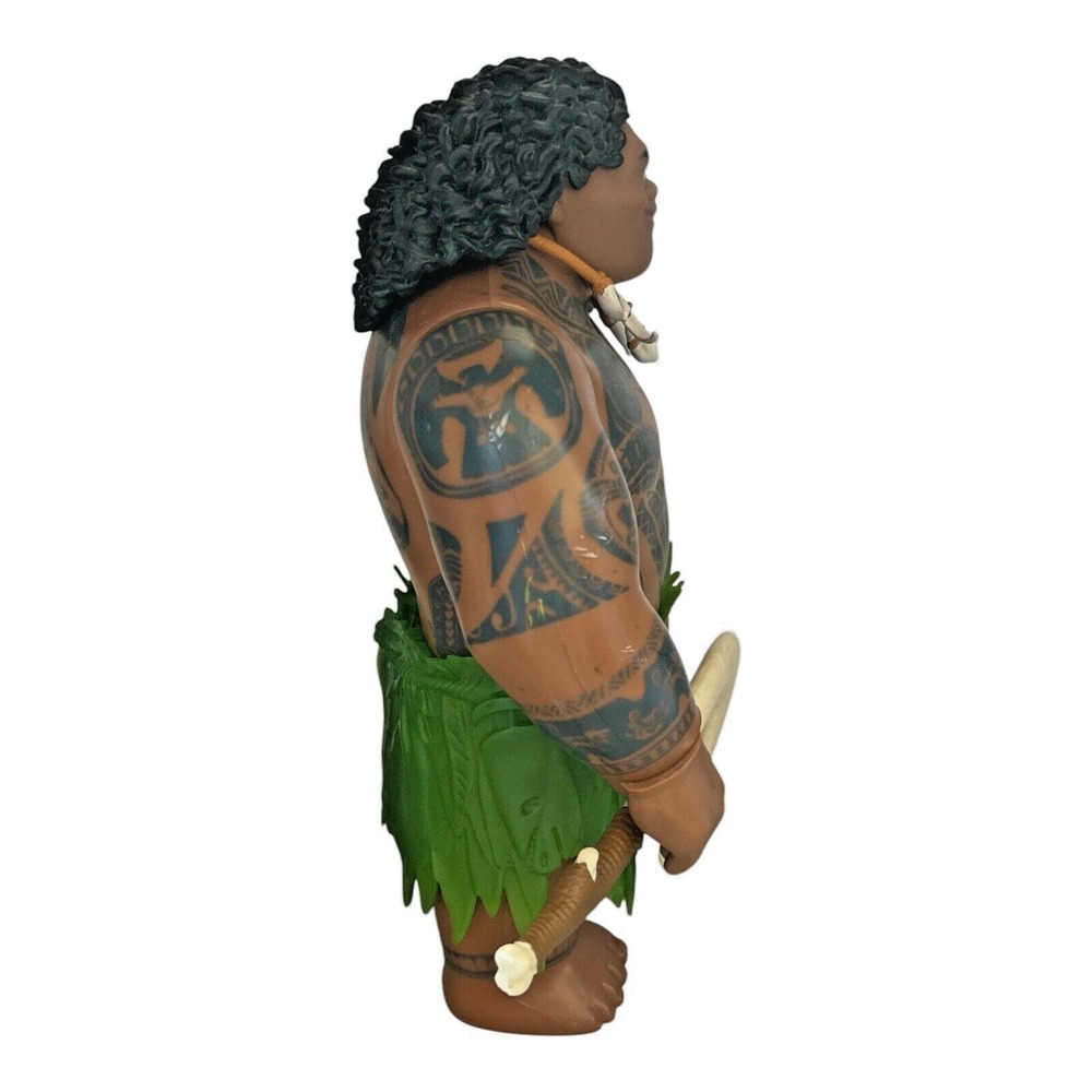 Disney Moana MAUI Figure Doll 11" 2015 Hasbro Toy Includes Hook Demi God - Picture 6 of 7